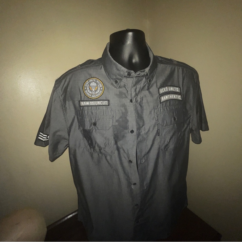 Brand : Ecokō Unltd Size : L Color : Black Chambray